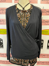 Load image into Gallery viewer, Sheer Back Wrap Cardigan (Size XL)
