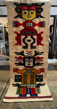 Cargar imagen en el visor de la galería, Vintage Hand Woven Beige Tapestry
