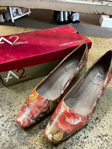 A2 by Aerosole Floral Heels (Size 10)(In Original Box)