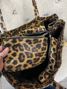 Guess Leopard Tote + Pouch