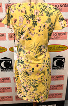 Load image into Gallery viewer, NWT Calvin Klein Yellow Floral Dress (Size 10)
