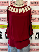 Load image into Gallery viewer, Joseph Ribkoff Cutout Blouse (Size 16)
