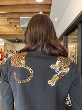 Load image into Gallery viewer, Black Denim Tiger Jacket (Only S Left!)
