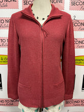 Load image into Gallery viewer, Olsen Cotton Zip Up Sweater (Size S)
