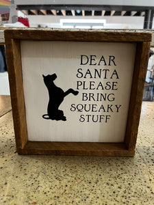 Christmas Dog Sign