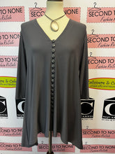 Cargar imagen en el visor de la galería, Grey Button Front Tunic (Size 10)
