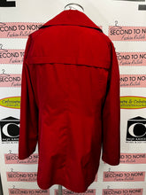 Charger l'image dans la galerie, Calvin Klein Short Red Trench Coat (Size L)
