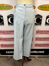 Load image into Gallery viewer, Spanner Pale Blue Cropped Pants (Size 14)
