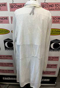 Penningtons White Cardigan (Size 1X)