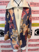 Load image into Gallery viewer, Solitaire Floral Faux Suede Jacket (Size L)
