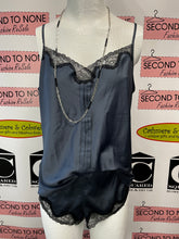 Load image into Gallery viewer, Calvin Klein Dark Grey Satin-Like PJ Set (Size L)
