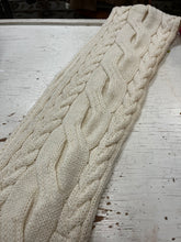 Load image into Gallery viewer, Aran Crafts 100% Wool Cable Knit Scarf
