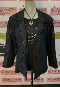 Vintage Anage Eyelet Blazer (Size L)