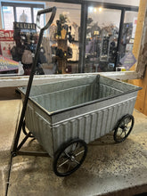 Load image into Gallery viewer, Galvanized Metal Wagon
