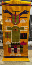 Cargar imagen en el visor de la galería, Vintage Hand Woven Mustard Tapestry
