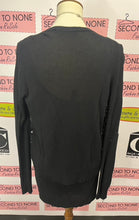 Cargar imagen en el visor de la galería, BCBG Black Sequin Cardigan (Size M)
