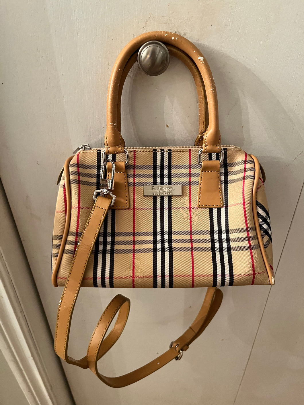 Faux Burberrys of London Y2K Bag (Blue Label)