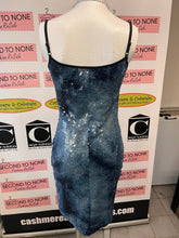 Load image into Gallery viewer, Blue Sequin Spaghetti-Strap Dress (Size Small)
