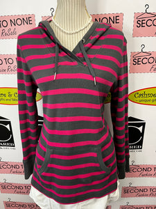 Pink Striped Sport Top (Size L)