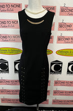 Cargar imagen en el visor de la galería, Joseph Ribkoff Lace Up Little Black Dress (Size 8)
