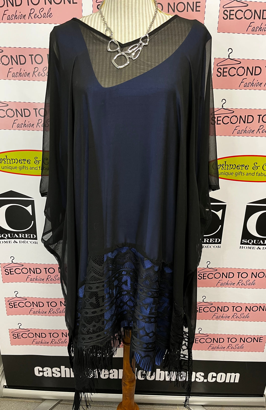 Charlie Paige Sheer Poncho (One Size)