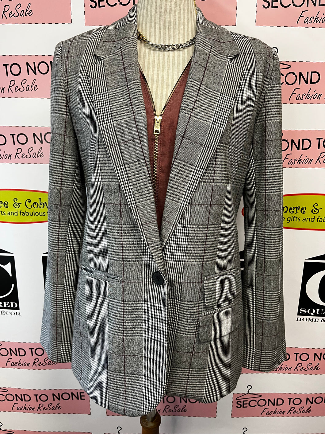 A New Day Plaid Blazer (Size 6)