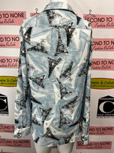 Load image into Gallery viewer, Karl Lagerfeld "Eiffel Tower" Blouse (Size XL)
