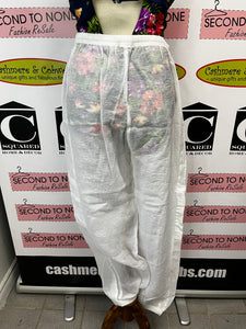 White Coverup Pants (Size L)