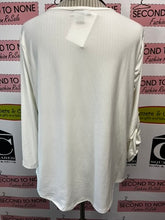 Load image into Gallery viewer, NWT International Concepts White Long Sleeve Top (Size L)
