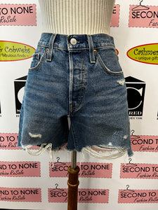 Levi's 501 Denim Shorts (Size 26W)