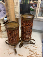 Load image into Gallery viewer, Wicker Candle Holders (2 Sizes)
