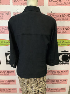 Textured Black Jacket (Size 14P)