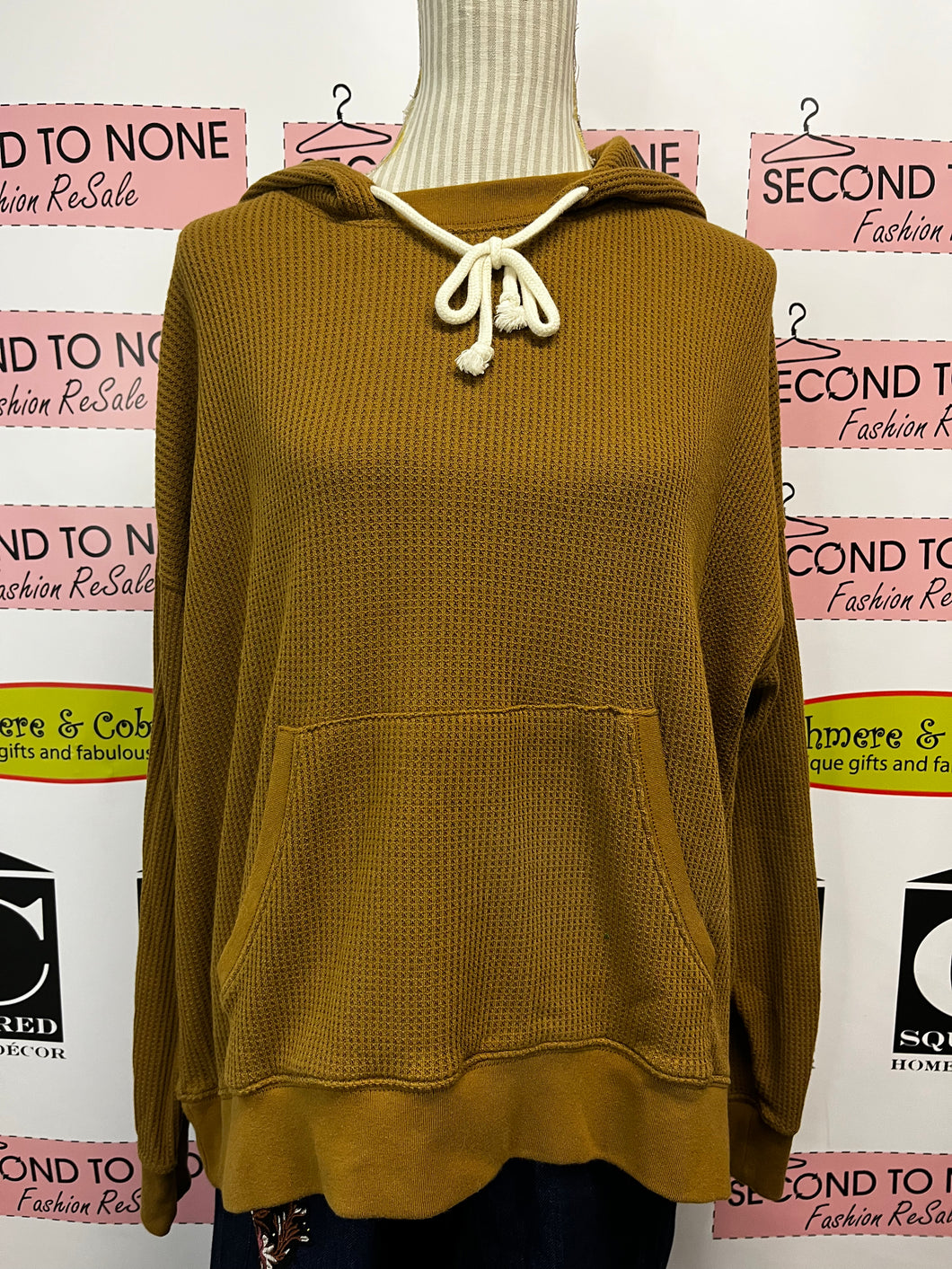 Aerie Waffle Knit Hooded Top (Size M)