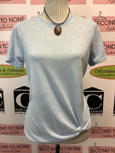 Load image into Gallery viewer, Sky Blue Twist Front Tee
