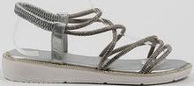 Cargar imagen en el visor de la galería, Rhinestone Strappy Sandals (2 Colours)
