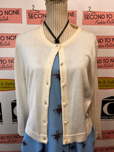 Load image into Gallery viewer, Karl Lagerfeld Cream Pearl Cardigan (Size XL)
