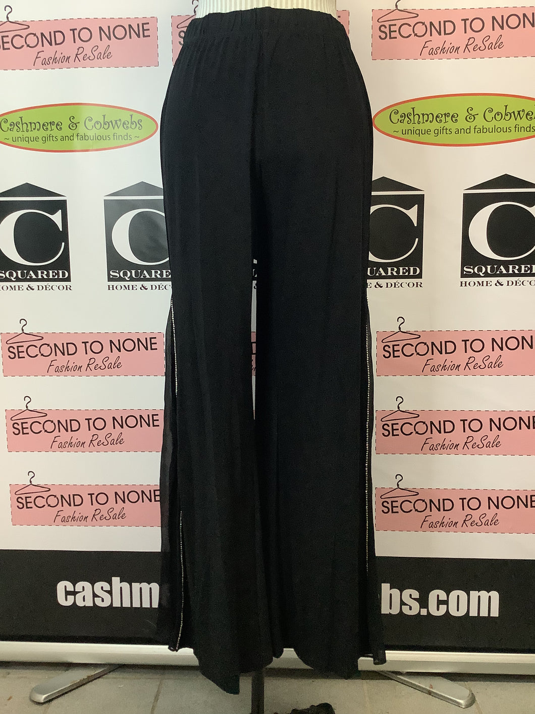 Rhinestone Pleat Palazzo Pants (Only 1 XXXL Left!)