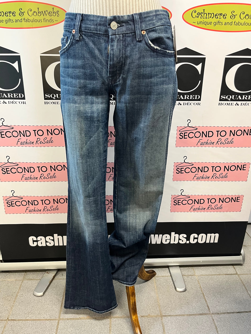 7 Brand Lowrise Boot Cut Jeans (Size 28)