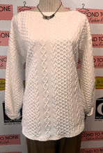 Load image into Gallery viewer, Cable Knit Look Sweater (Size L)
