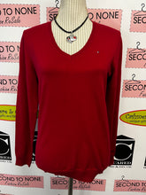 Load image into Gallery viewer, Tommy Hilfiger Pima Cotton V-Neck Sweater (Size L)
