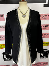 Load image into Gallery viewer, Faux Fur &amp; Jewel Trim Cardigan
