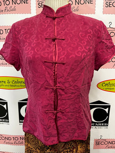Traditional 100% Silk Top (Size XL)