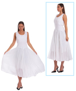 Cotton-Blend White Bubble Dress (Only 2 Left!)