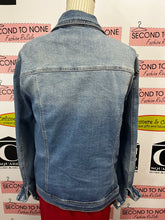 Charger l&#39;image dans la galerie, Laura Plus Rhinestone Denim Jacket (Size 24)
