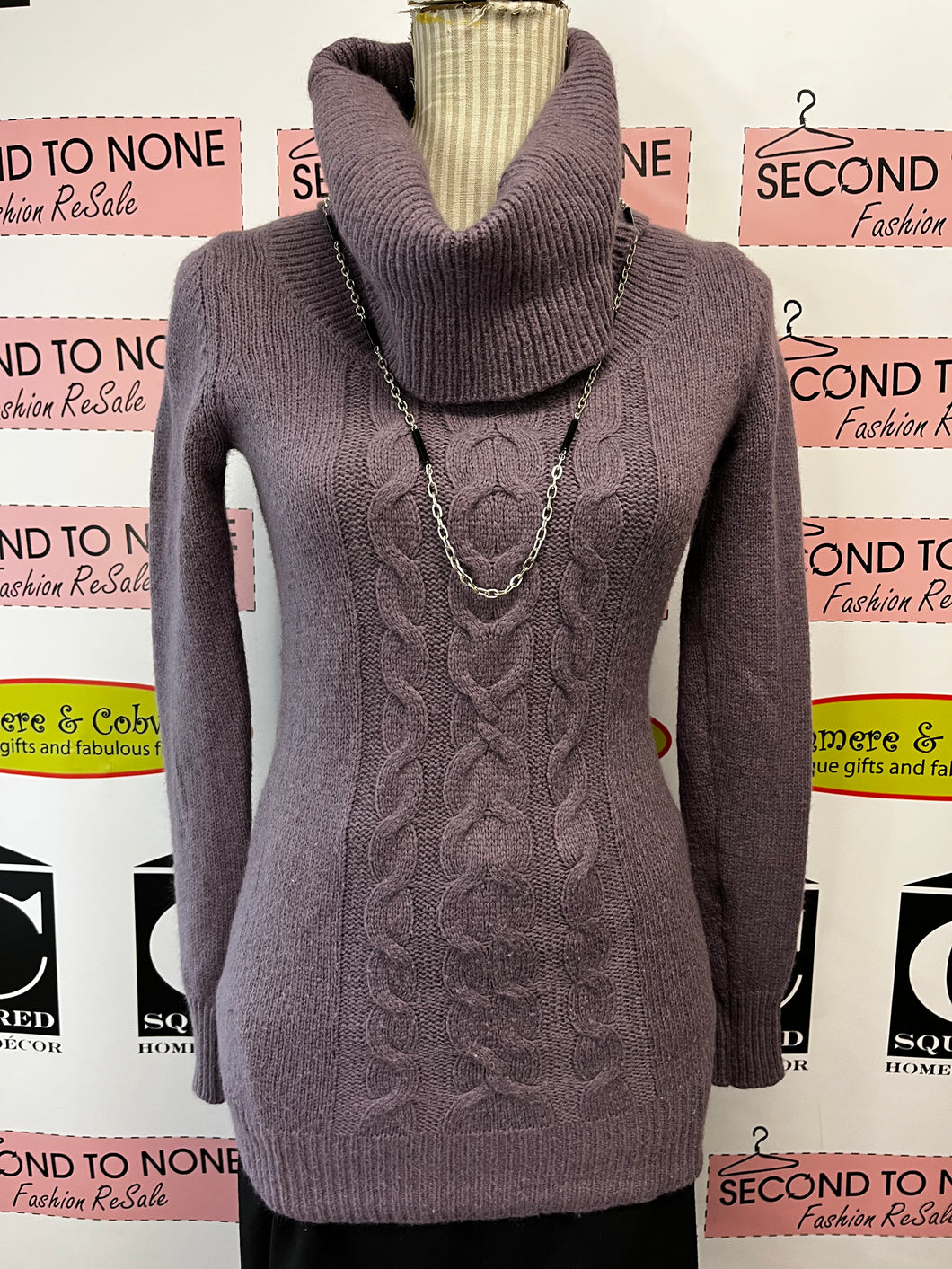Le Chateau Angora Turtleneck Sweater (Size XS)