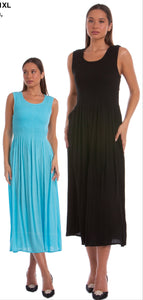 Smock-Topped Summer Dress (3 Colors)