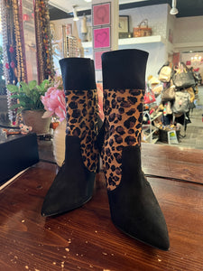 Call It Spring Animal Print Booties (Size 10)