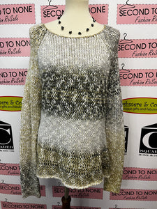 Design Lab Sparkly Knit Sweater (Size L)