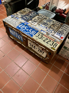 Unique "Licence Plate Decorated" Trunk