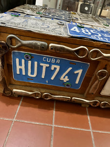 Unique "Licence Plate Decorated" Trunk